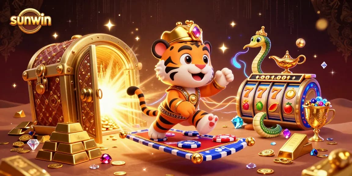 Join sunwin for thrilling slot adventures with the tiger sultan and dazzling treasures.