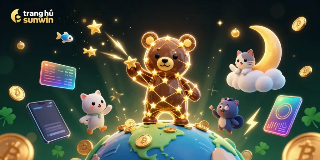 Experience the excitement of gambling with trang chủ sunwin featuring vibrant casino-themed characters and elements.