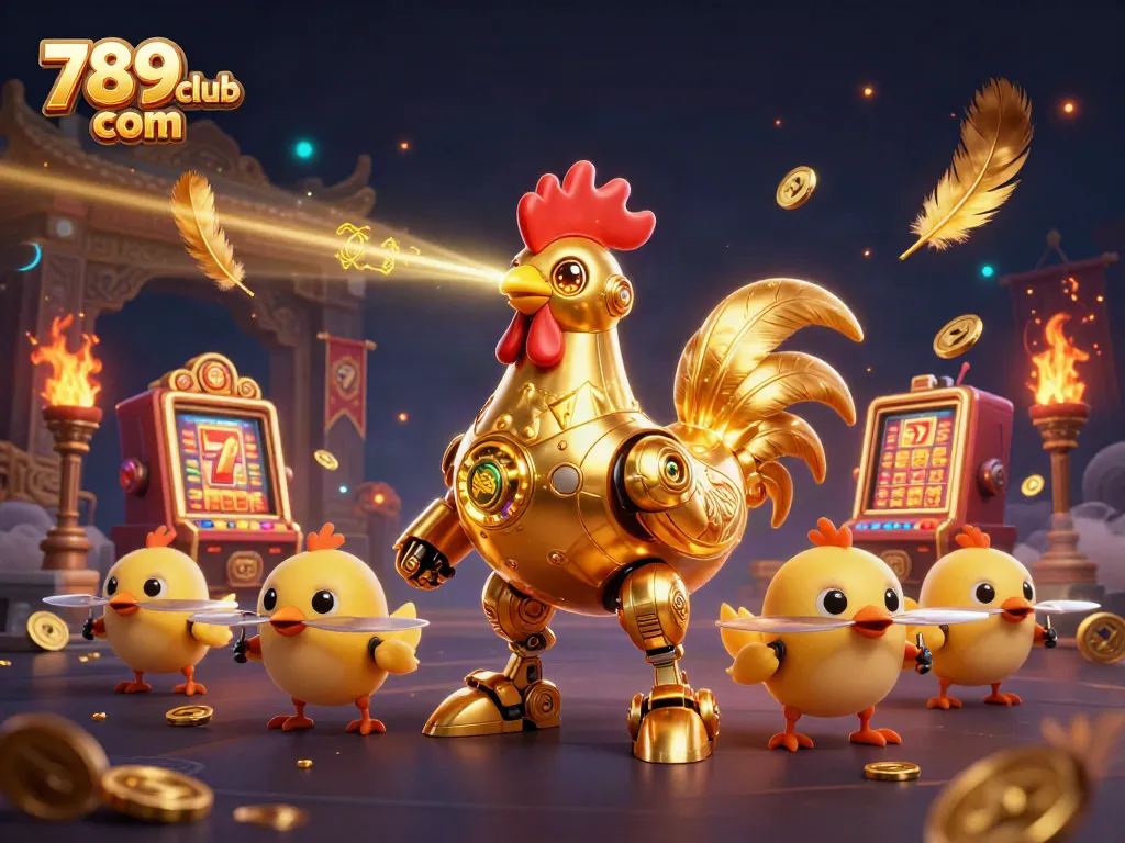 Engage in thrilling gameplay at 789club com with a retro-futuristic casino adventure featuring vibrant characters and dynamic elements.