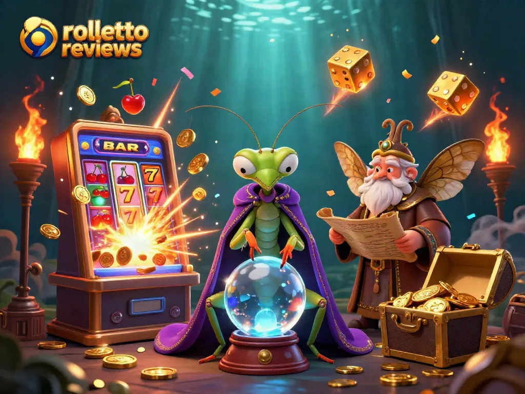 Experience rolletto reviews with vibrant visuals of a fantasy casino scene, enticing with luck and rewards.
