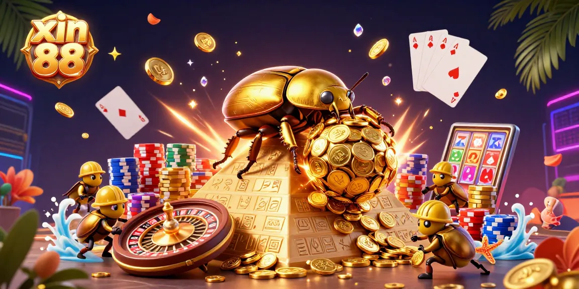 Engage in exciting gameplay at xin 88, where vibrant casino adventures await in a dynamic scene.