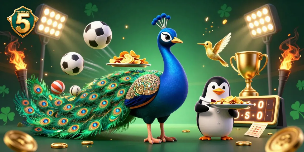 Engage with keo nha cai 5 betting fun, where peacock, penguin, and hummingbird create dynamic gaming magic.