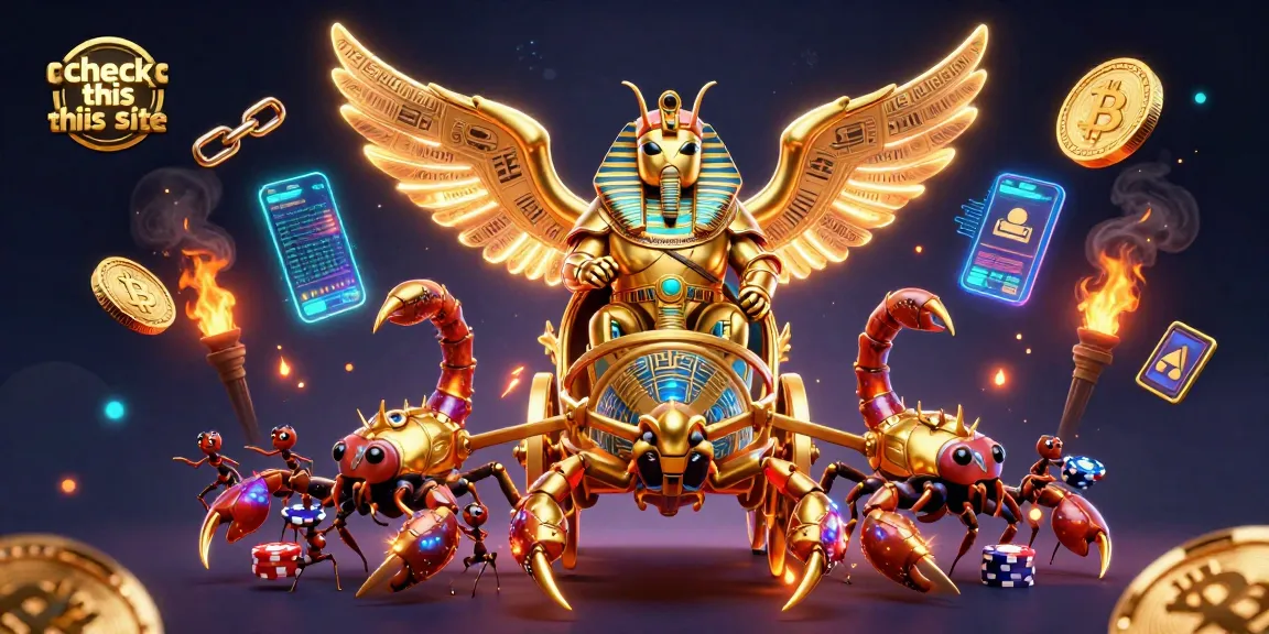 Check this site for an exciting 3D casino experience showcasing a golden beetle and poker chips.