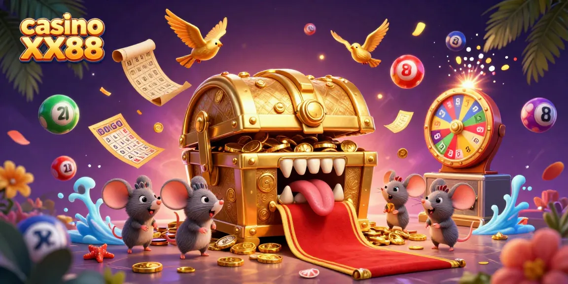 Experience the thrill at casino XX88 with vibrant lottery balls and rich gaming elements.