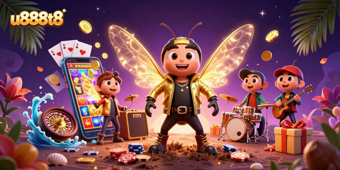 Experience thrilling games with the lively characters of u888t8, showcasing vibrant casino action.