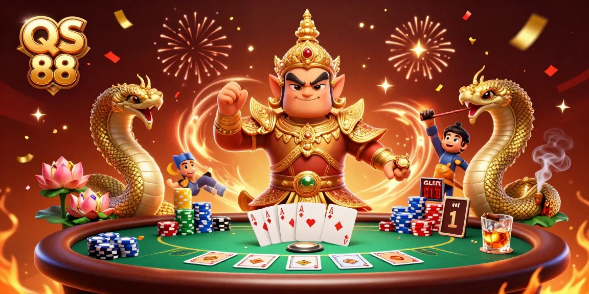 Experience fun and excitement at QS 88 with a vibrant poker scene featuring charismatic characters.
